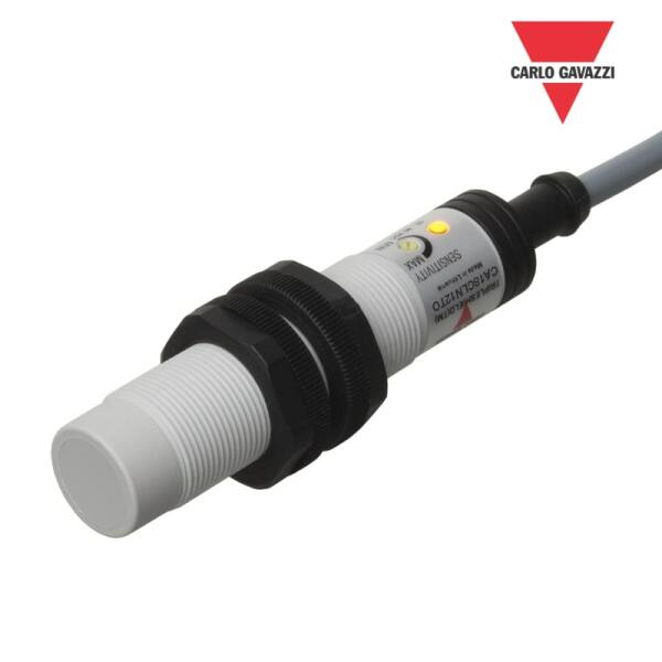 CA18CLN12TO Senzor capacitiv d=18mm Sn=8mm NO, 24-230VAC cablu 2m